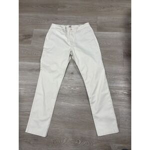Flint and Tinder 365 Chino Mens 32x30 Athletic Tapered Fit Light Bone Off White